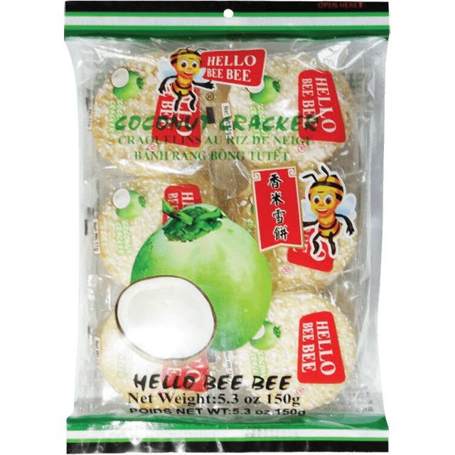 Hello Bee Bee Coconut Cracker 5.3oz - A&E Foodstore