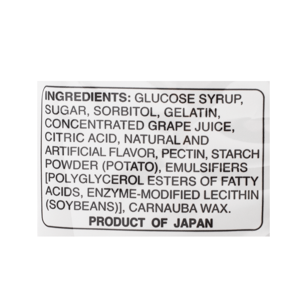 Kasugai Frutia Grape Gummy Candy 107g - A&E Foodstore