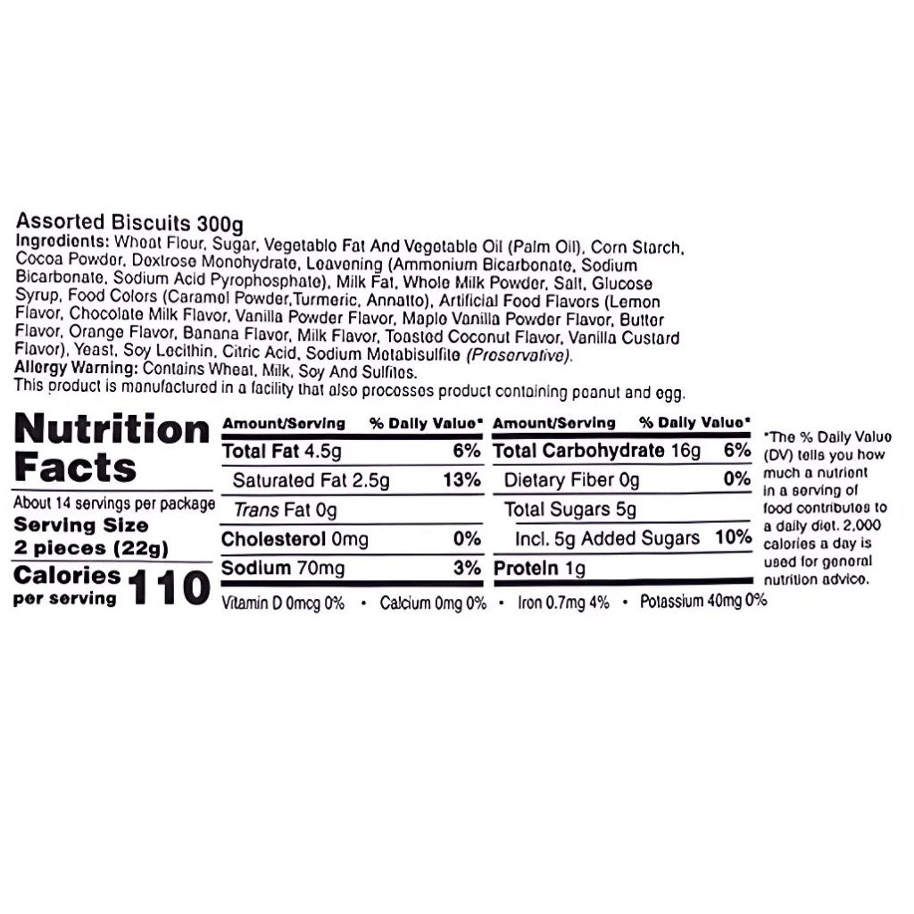 Khong Guan Assorted Biscuits 10.5oz - A&E Foodstore