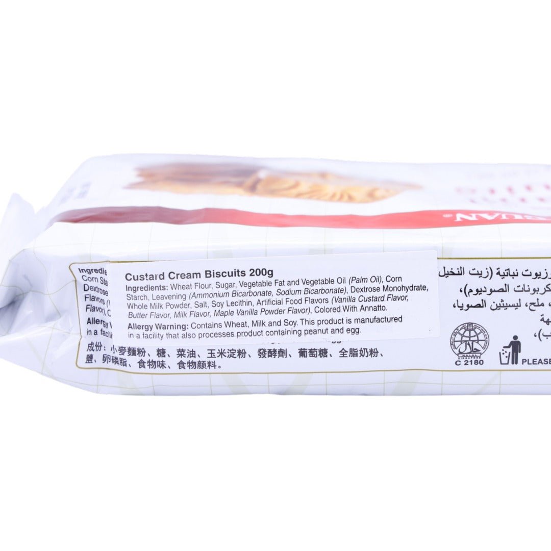Khong Guan Custard Cream Biscuits 7.05oz - A&E Foodstore
