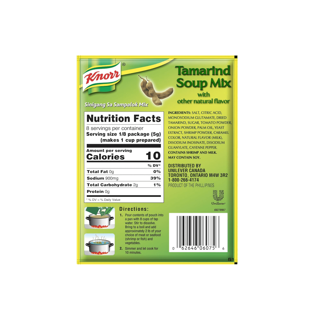 Knorr Sinigang Sampalok Tamarind Soup Mix 1.41 oz - A&E Foodstore