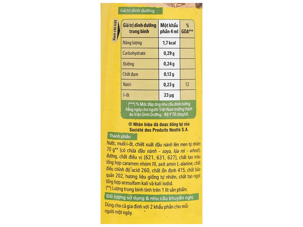 Maggi Mild Soy Sauce 700ml - A&E Foodstore