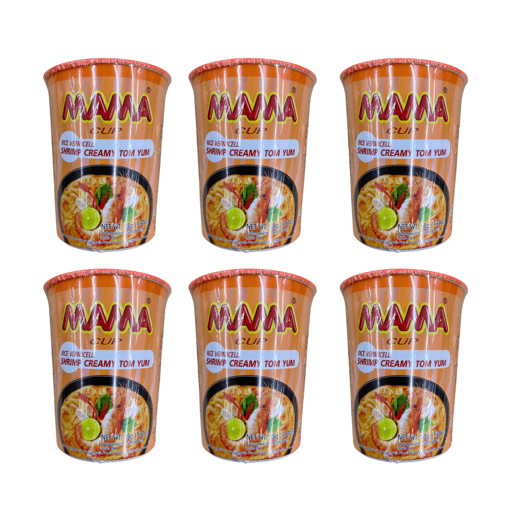 Mama Cup Rice Vermicelli Shrimp Creamy Tom Yum 1.94oz - A&E Foodstore
