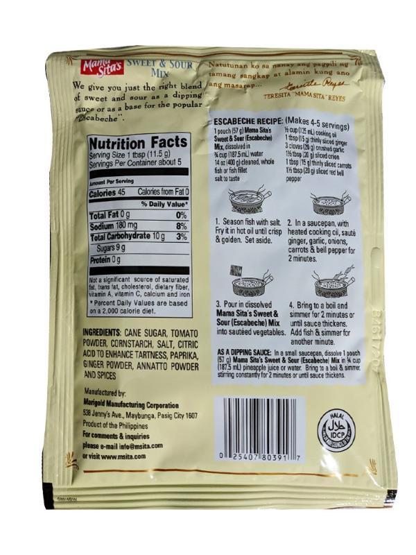 Mama Sita's Mix For Sweet And Sour Sauce 2oz - A&E Foodstore