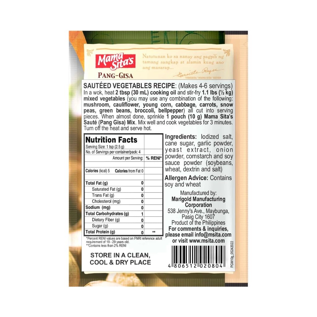 Mama Sita's Pang Gisa Mix 0.35oz - A&E Foodstore