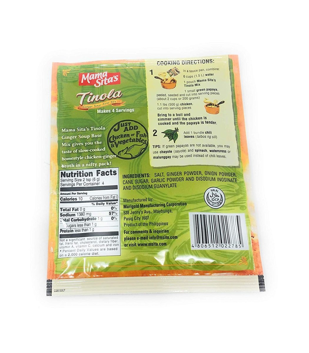 Mama Sita's Tinola Ginger Soup Base Mix 0.88oz - A&E Foodstore