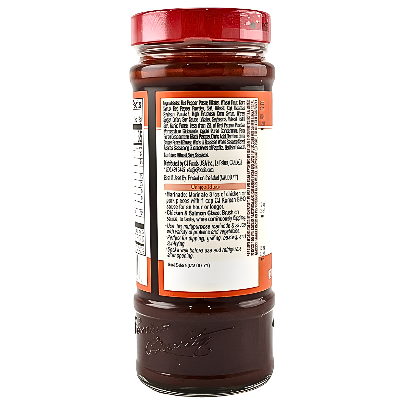 CJ BBQ Original Sauce Hot & Spicy Marinade 500g