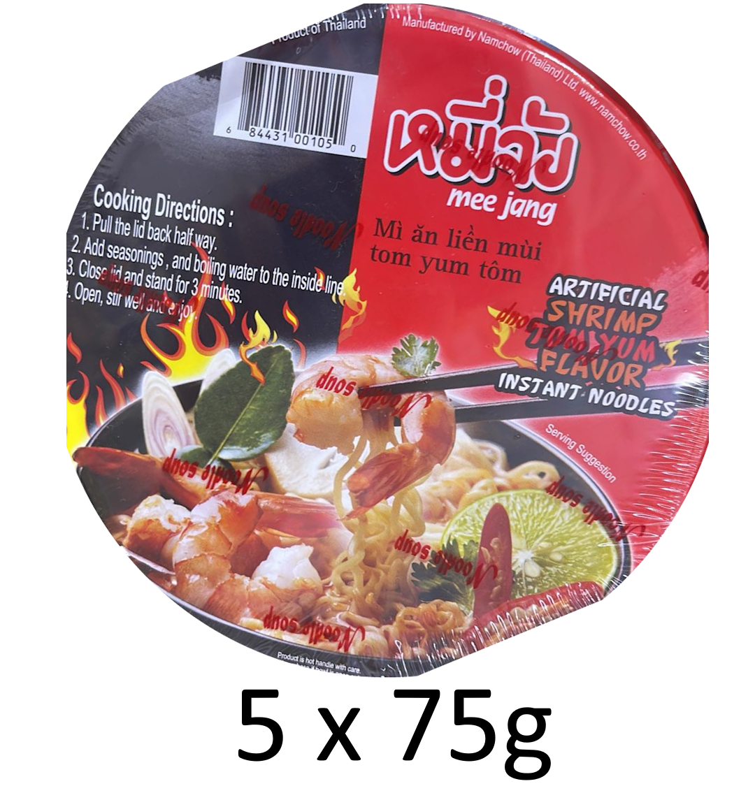 Namchow Mee - Jang Artificial Shrimp Tom Yum Flavor Instant Noodles - A&E Foodstore
