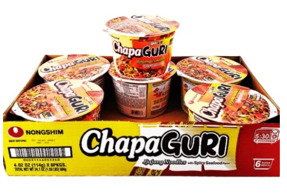 Nongshim Chapaguri Jjajang Noodles, Spicy Seafood Flavor - A&E Foodstore
