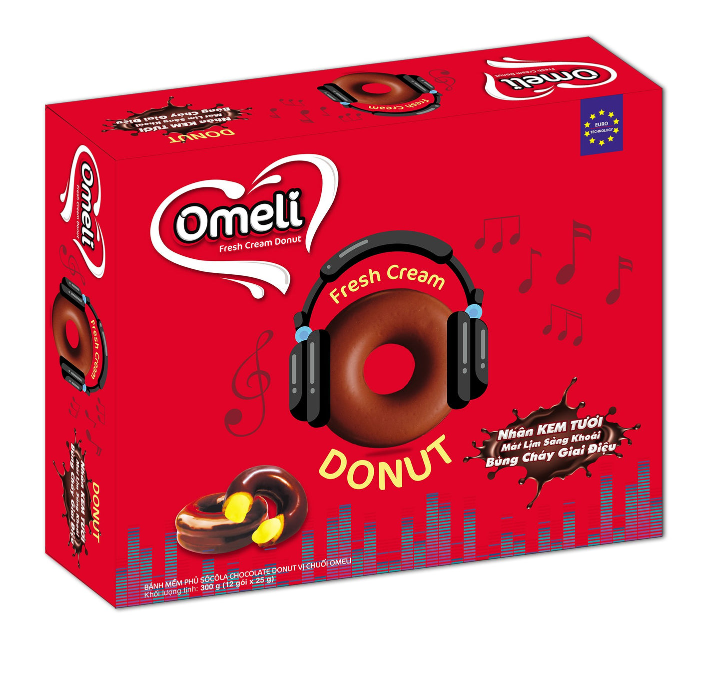 Omeli Fresh Cream Donut 300g