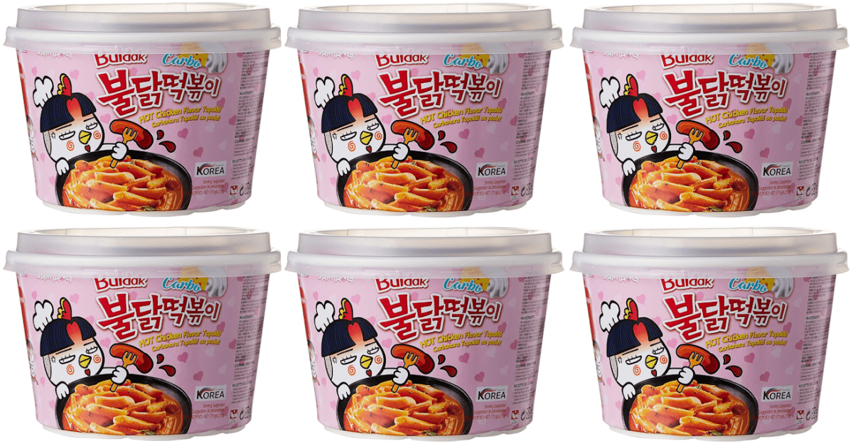 Samyang Buldak Carbo Hot Chicken Flavour Topokki Bowl - A&E Foodstore