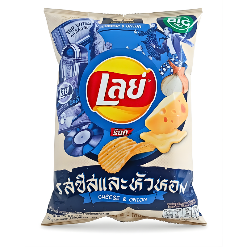 Lay's Cheese & Onion Potato Chips 66g