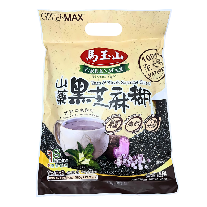 Greenmax Yam & Black Sesame Cereal 360g