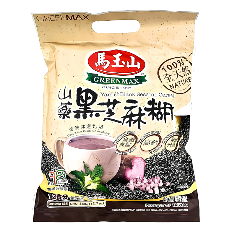 Greenmax Yam & Black Sesame Cereal 360g