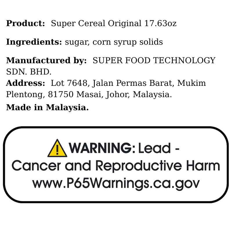 Super Cereal Original 17.63oz