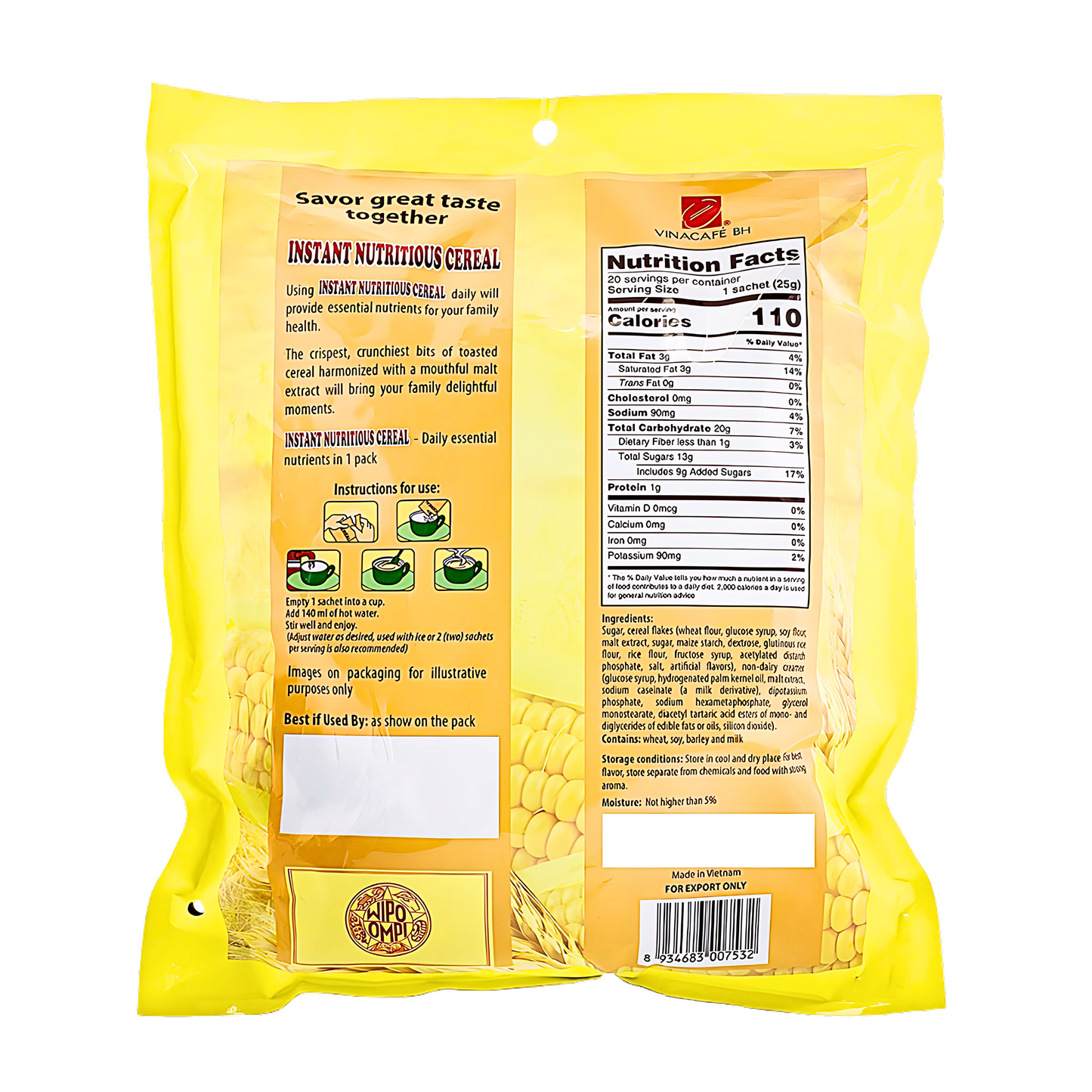 Vinacafe Instant Nutritious Cereal 500g