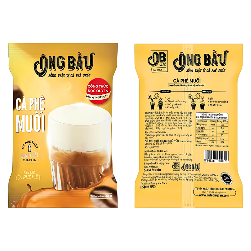 Ong Bau Instant Salt Coffee 220g