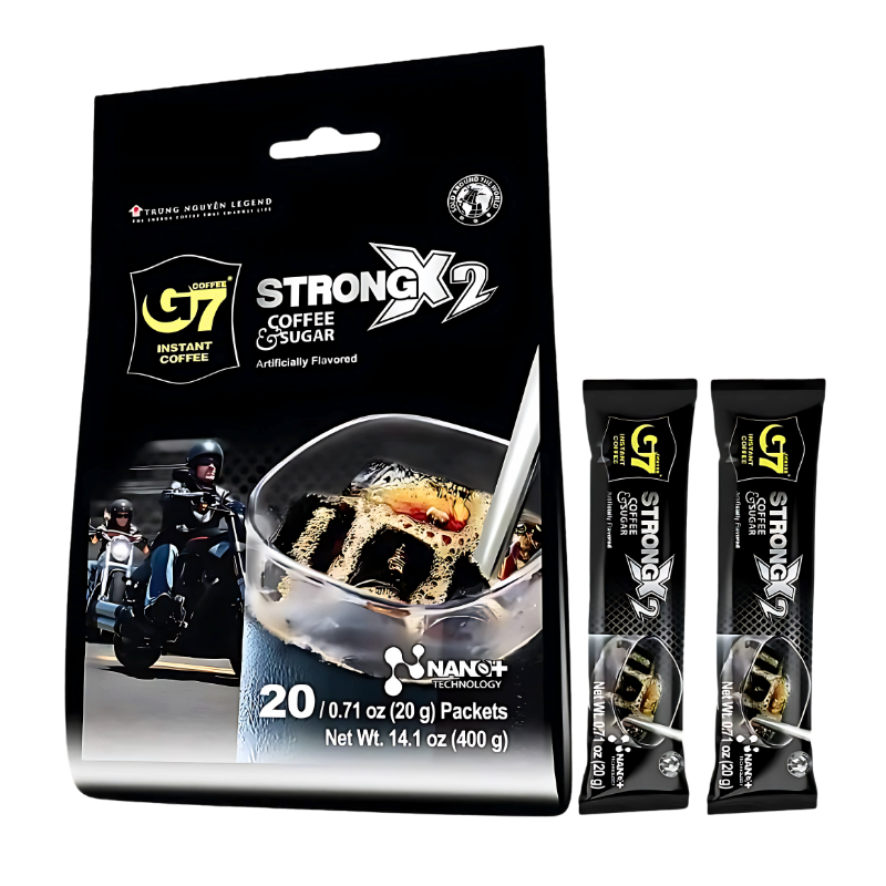 Trung Nguyen G7 Strong X2 Coffee & Sugar 400g