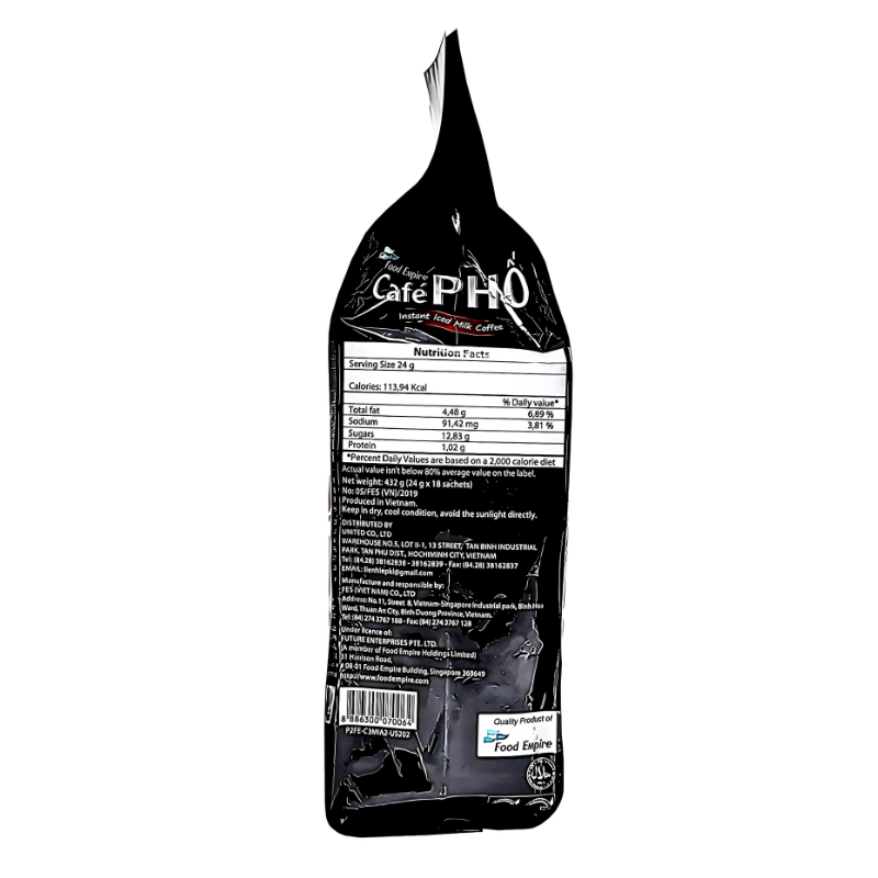 Cafe Pho Vietnamese 3in1 Instant Coffee Mix 720g