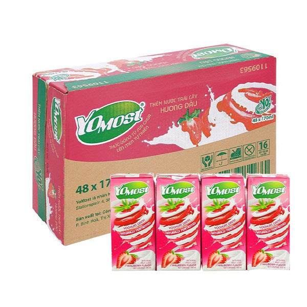 Yomost Yogurt Drink Strawberry Flavor 170ml