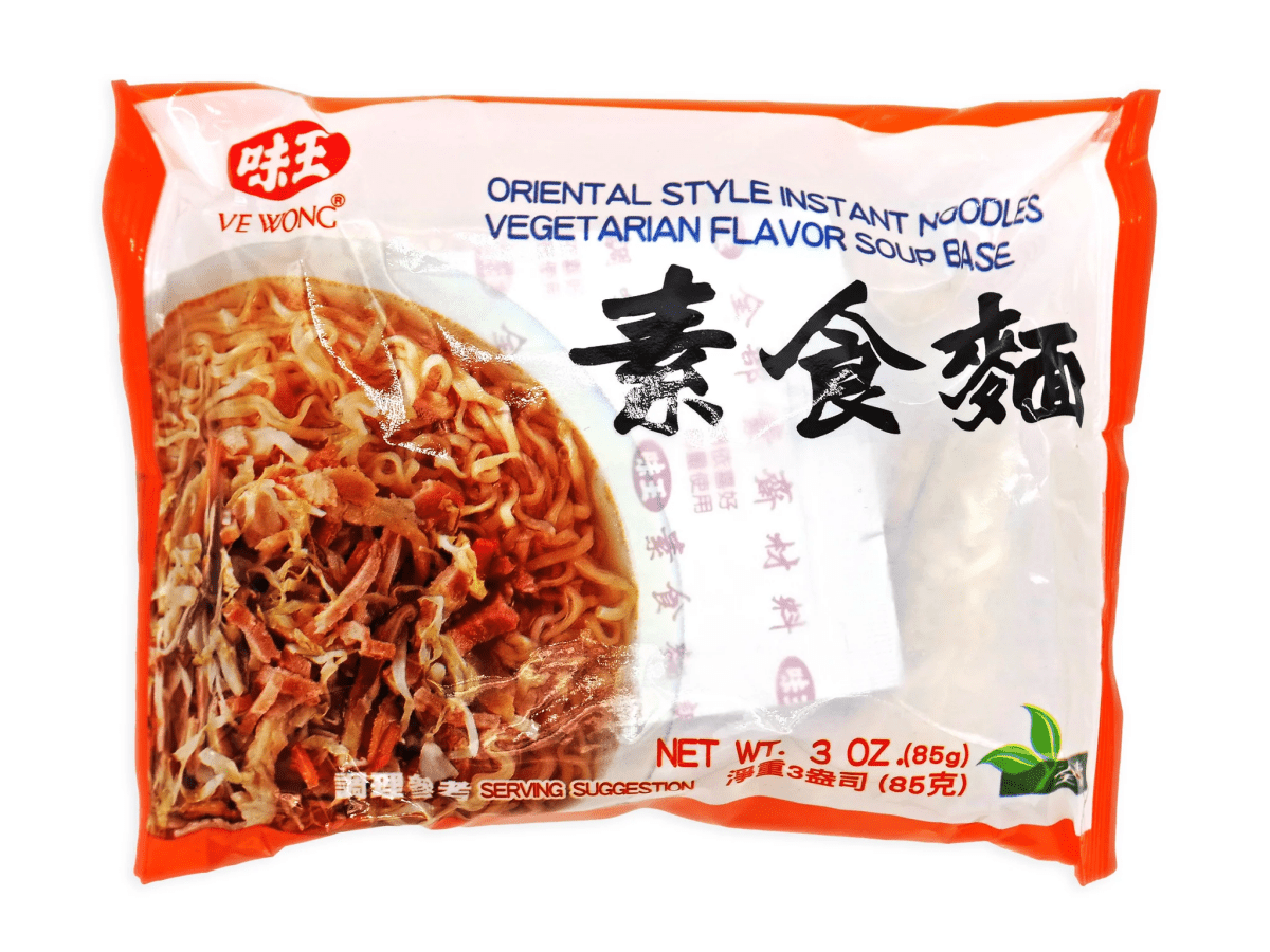 Ve Wong Instant Noodles - Vegetarian Flavor Soup Base - A&E Foodstore