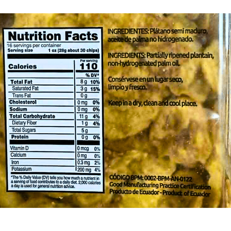 Vida Lightly Sweet Plantain Chips 450g - A&E Foodstore