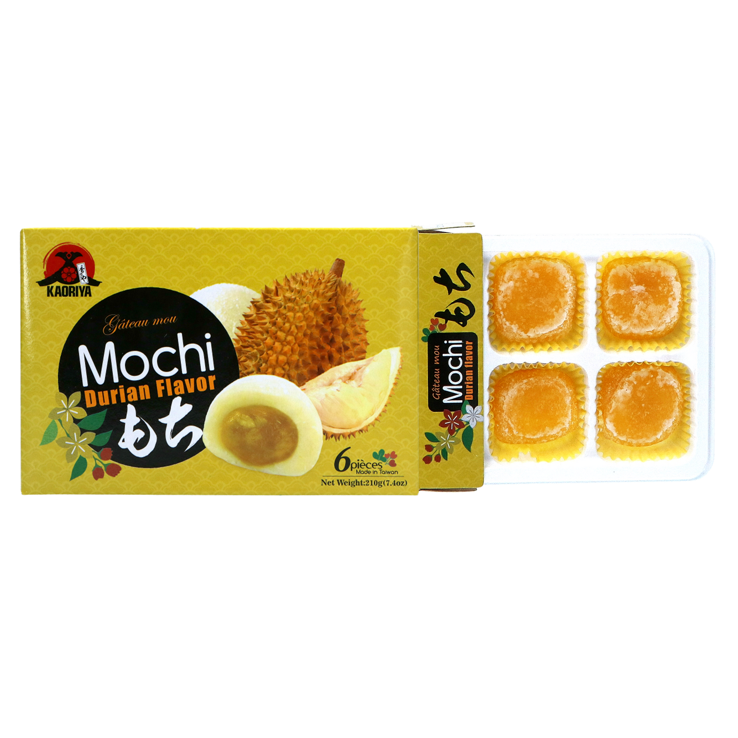 Kaoriya Durian Flavor Mochi Cake 210g