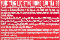 Sting Nuoc Tang Luc Energy Drink with Red Ginseng, Strawberry Flavor 11 oz