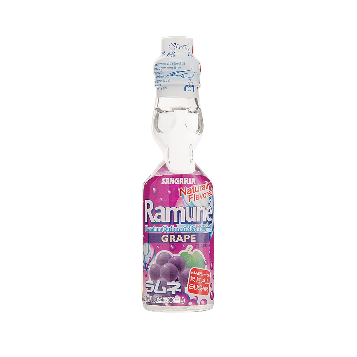 Sangaria Natural Ramune Grape 200ml