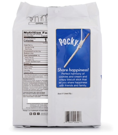 Glico Pocky Cookies&Cream 9P 129.6 g