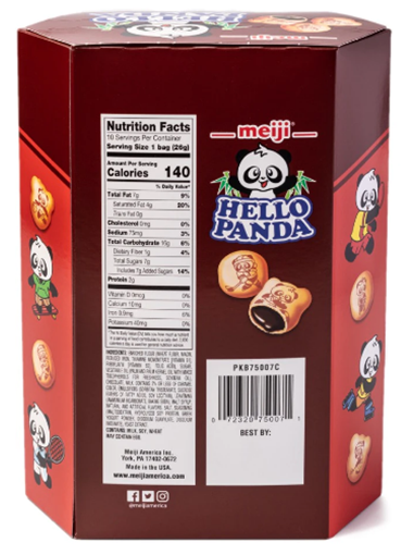 Meiji Hello Panda Cookies, Chocolate Filling 9.1 oz