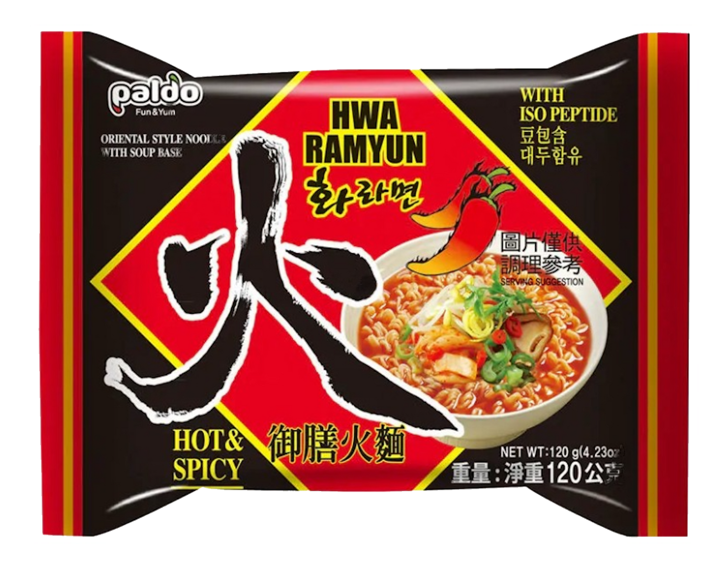 Paldo Hwa Ramen, Hot and Spicy Flavor