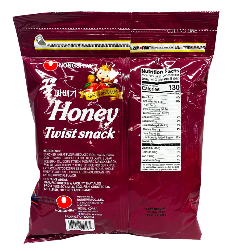 Nongshim Honey Twist Snack