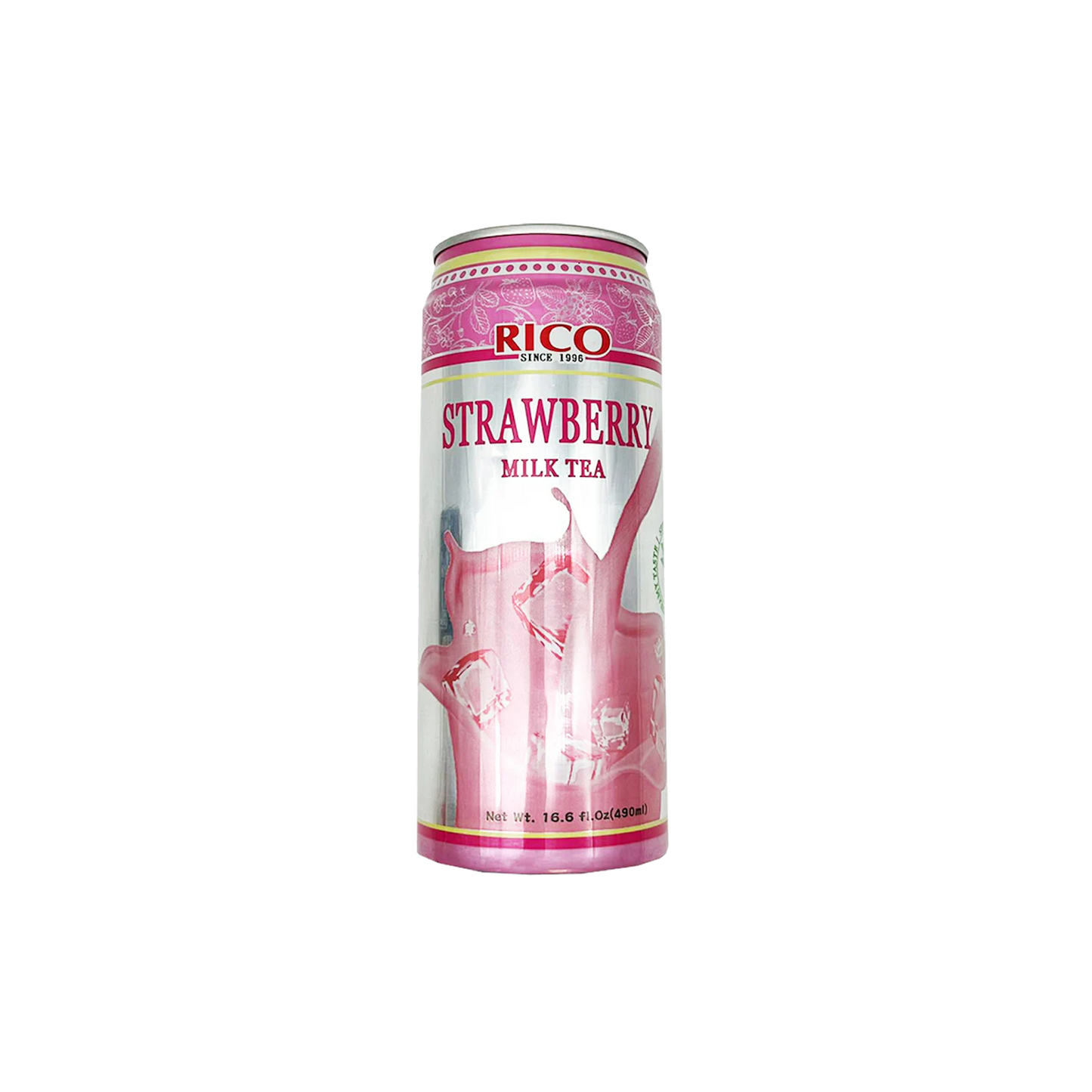 Rico Milk Tea Drink Strawberry Flavour 490ml