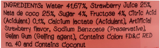 Mogu Mogu Strawberry Juice with Nata de Coco 33.8 oz