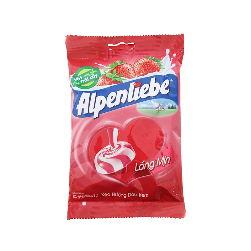 ALPENLIEBE Strawberry & Cream Candy 120g