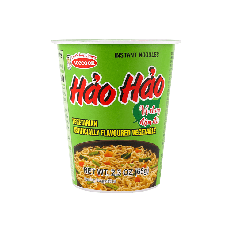 Acecook Hao Hao Vegetarian Flavour Cup Noodles