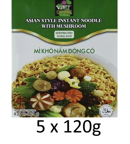 Viet Cuisine Asian Style Instant Noodle With Mushroom