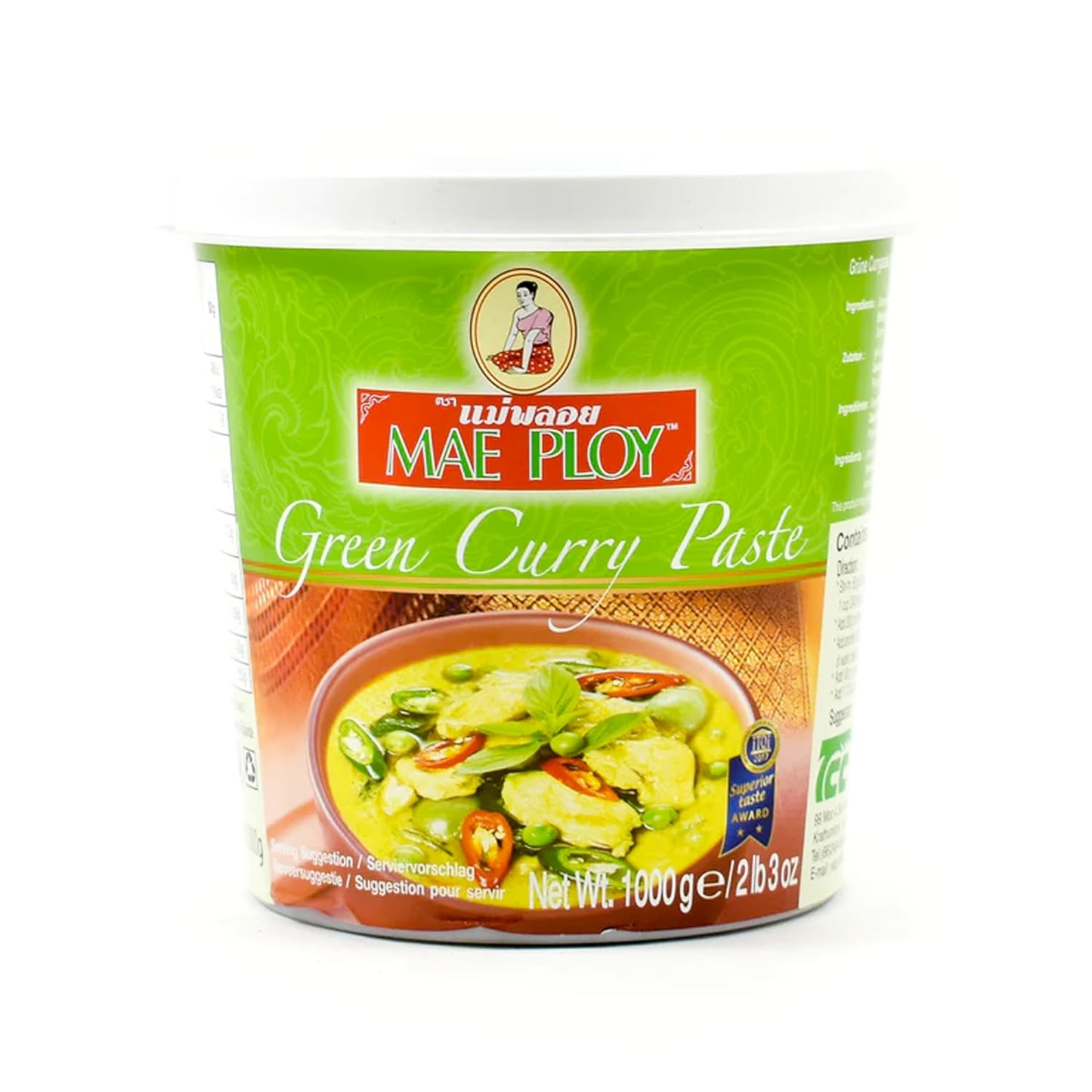 Mae Ploy Green Curry Paste 1000g