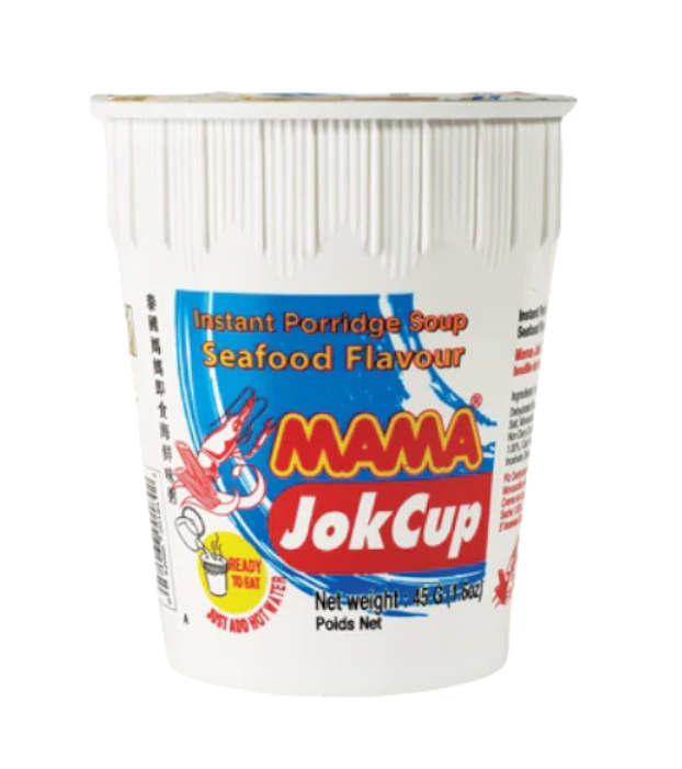 MAMA SEAFOOD FLAVOUR RICE PORRIDGE JOK CUP 45G