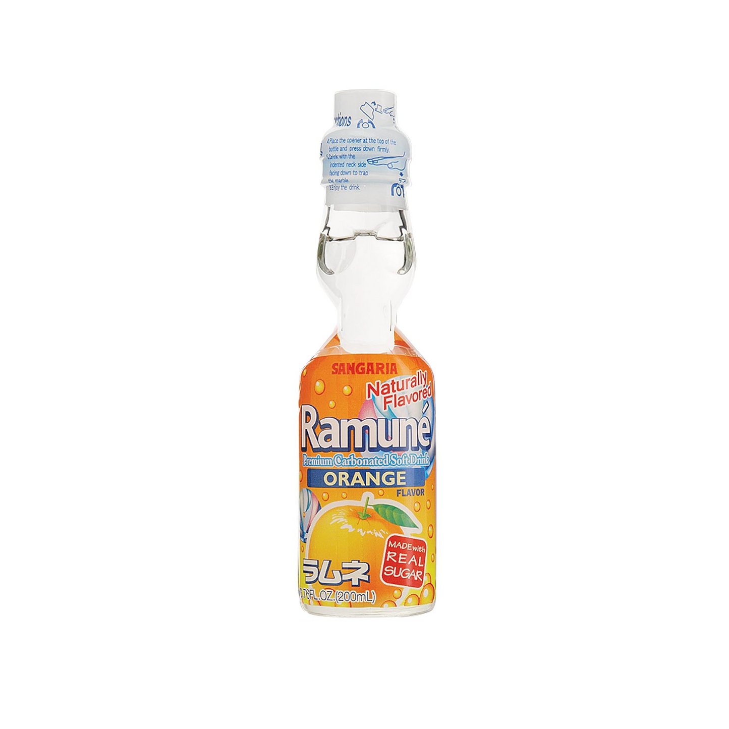 Sangaria Natural Orange Ramune 200ml