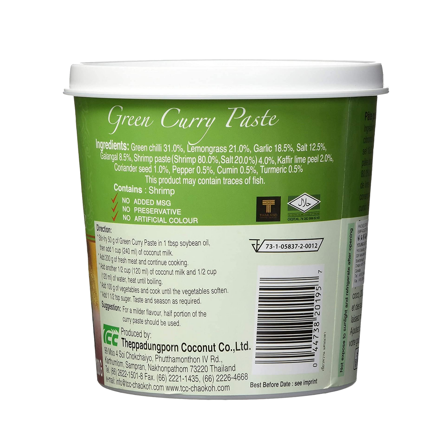 Mae Ploy Green Curry Paste 1000g