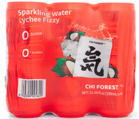 Genki Forest Chi Sparkling Water, Lychee Flavor