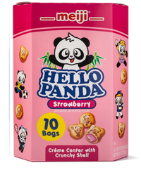 Meiji Hello Panda Cookies, Strawberry Filling 9.1 oz