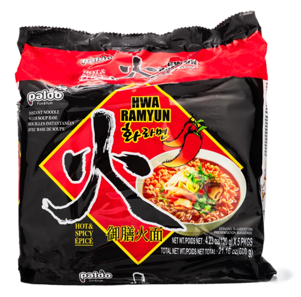 Paldo Hwa Ramen, Hot and Spicy Flavor