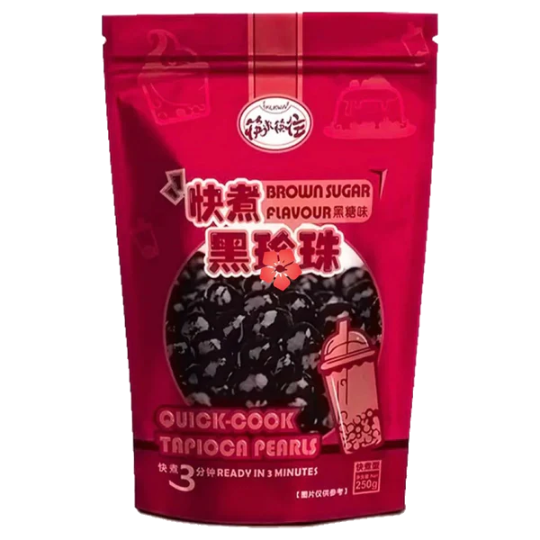 KLKW Quick Cook Tapioca Pearl (Brown Sugar Flavour) 250g