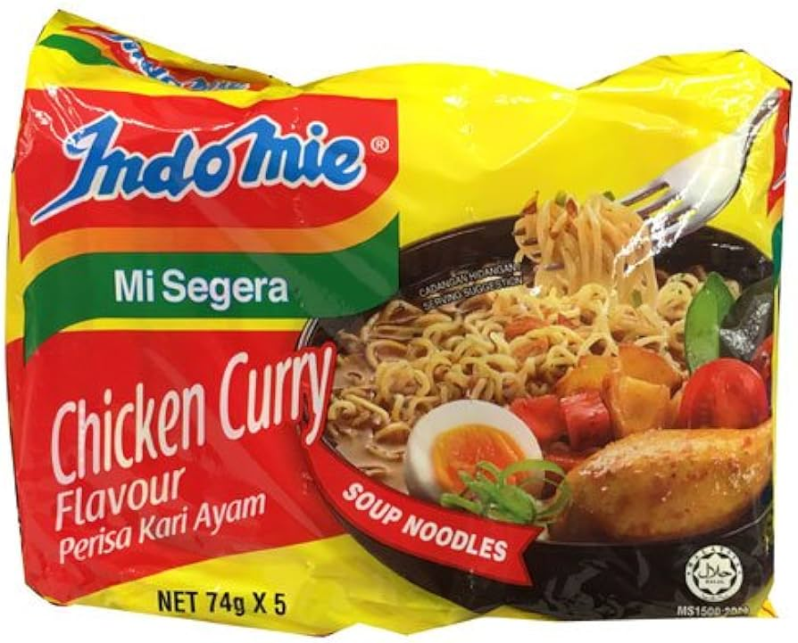 INDOMIE CHICKEN CURRY FLAVOUR SOUP NOODLES