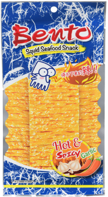 Bento Squid Seafood Snack Hot Spicy Garlic 20g