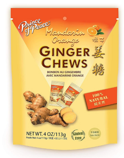 Prince of Peace Ginger Chews With Mandarin Orange 4 oz