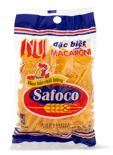 Safoco Brand Egg Macaroni Spiral Shaped 10.6 oz